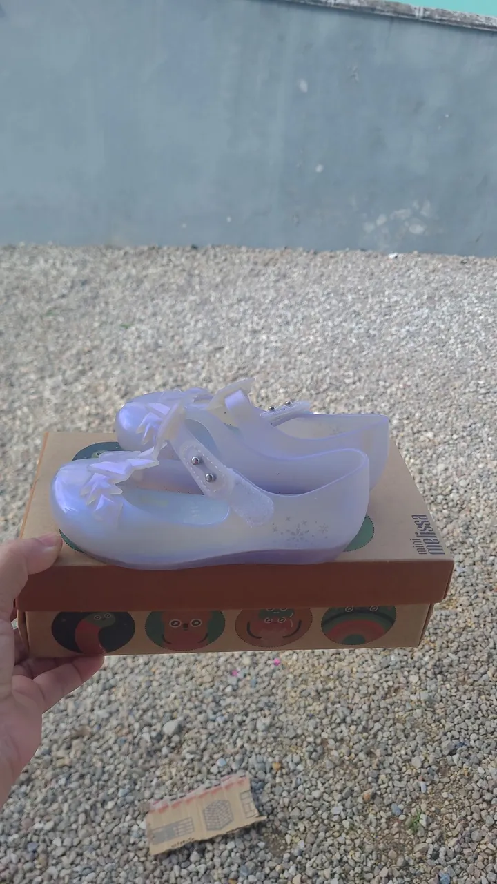 Sapatilha Mini Melissa Infantil Transparente frozen