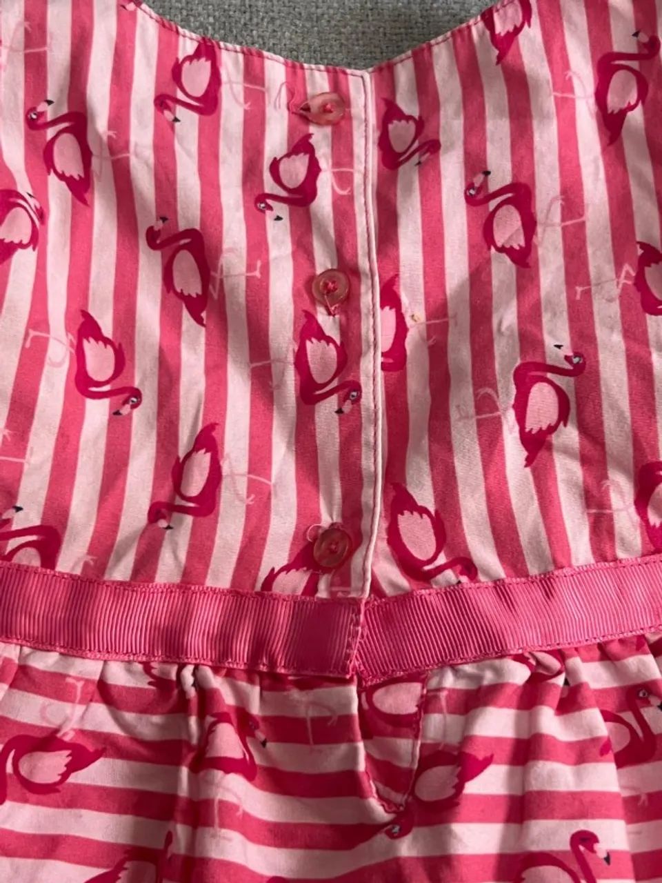 Vestido Pink Tip Top 12M Flamingo 100% Original - Foto 2