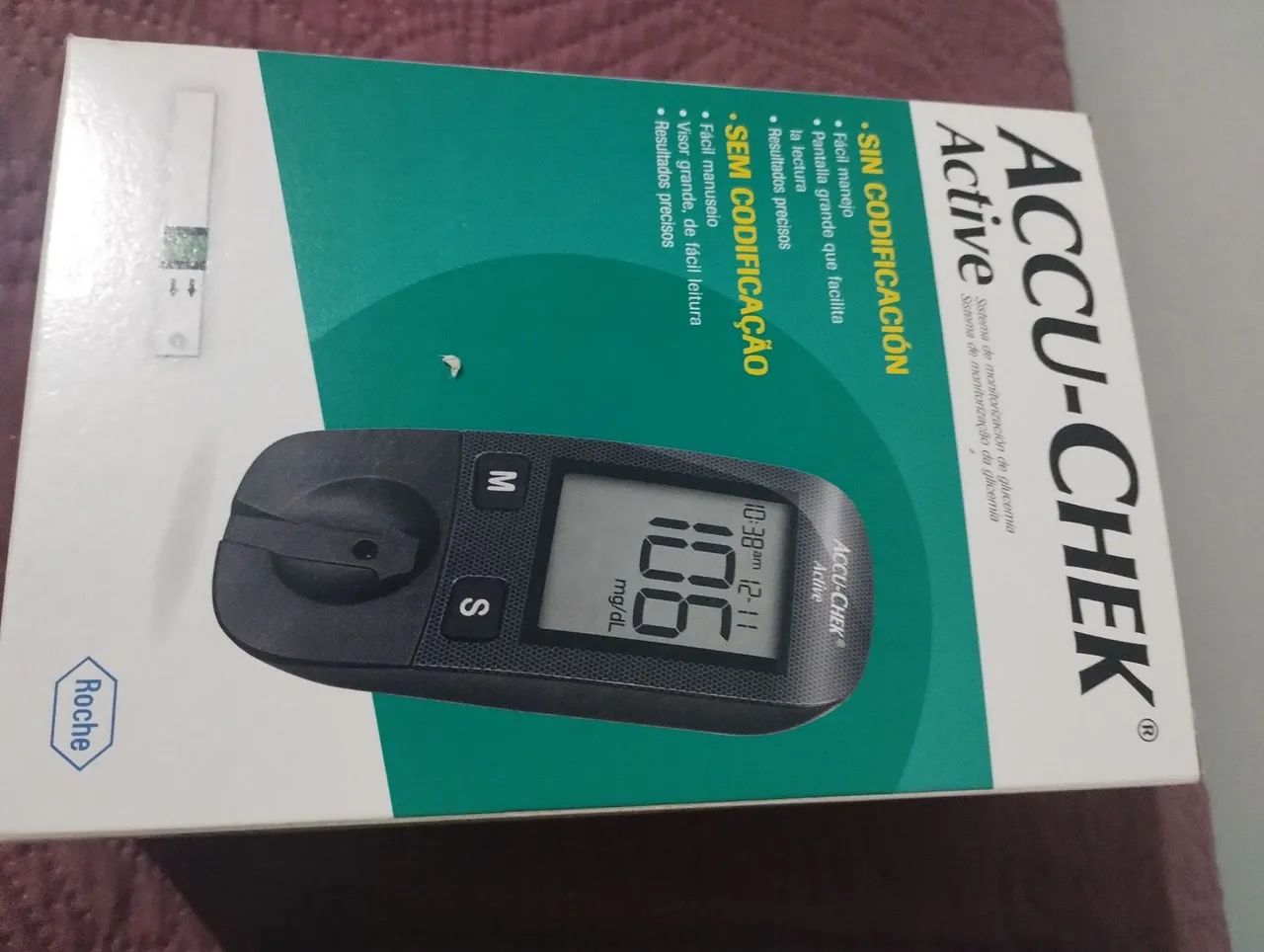 Aparelho de Medição de Glicose Accu-Chek Active