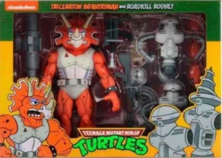 Pack Napoleon And Atilla e Triceraton Infantryman and Roadkill Neca Tartarugas Ninja - Foto 2
