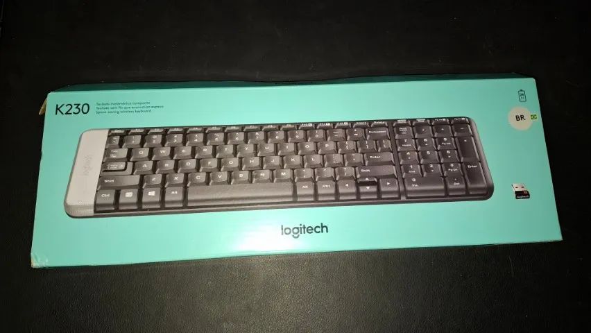 Teclado Sem Fio Compacto Logitech K230 na Caixa (sem adaptador) - Foto 4