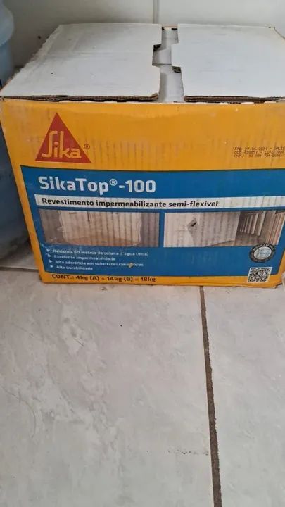 SikaTop®-100 - Revestimento Impermeabilizante Semi-Flexível