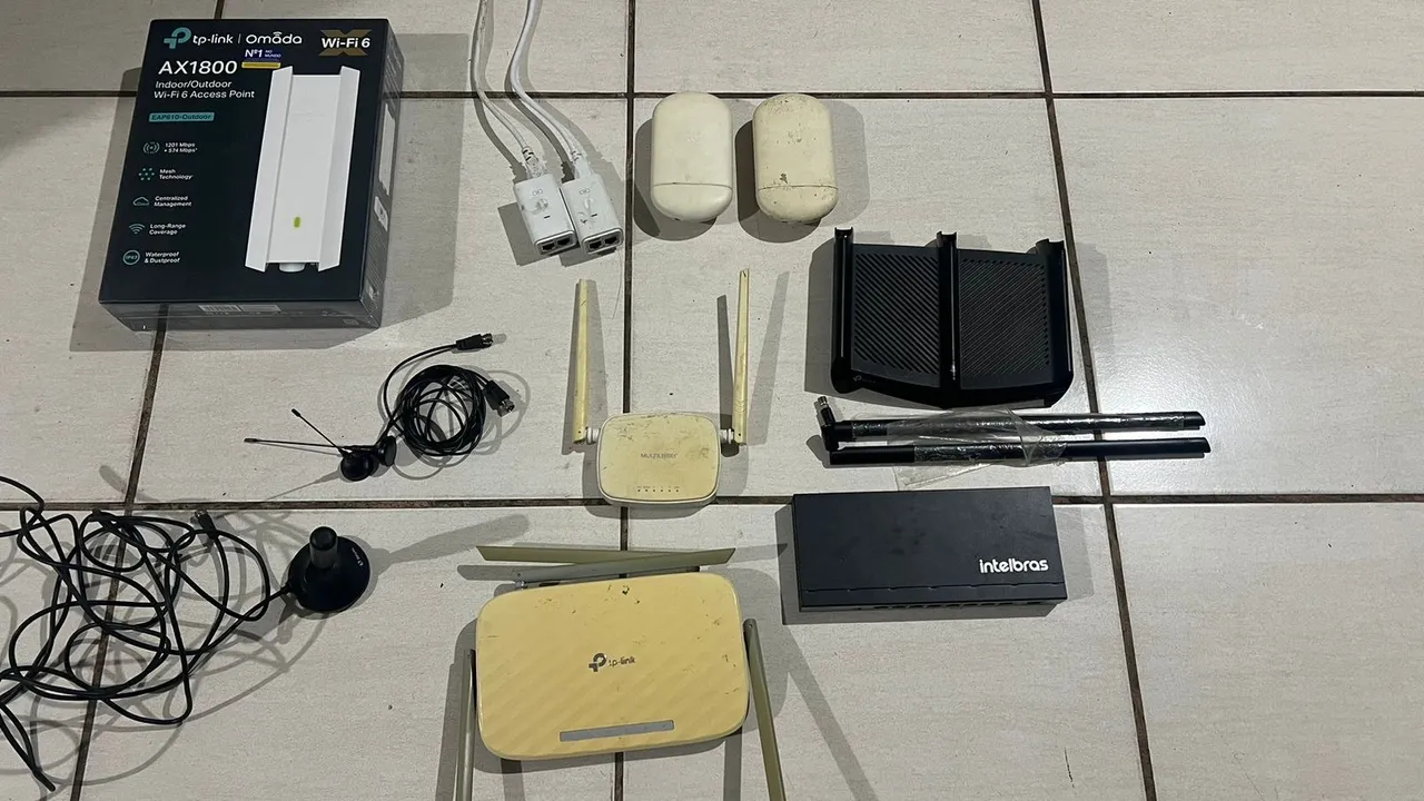 Roteador, Switch POE, NanoStation