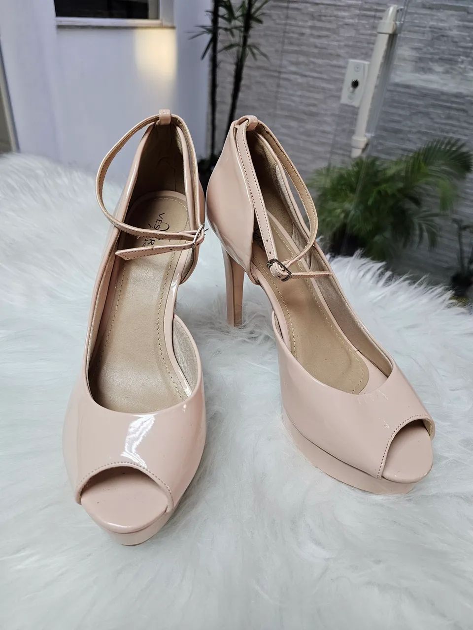 Sandália Peep Toe Salto Alto - Foto 2