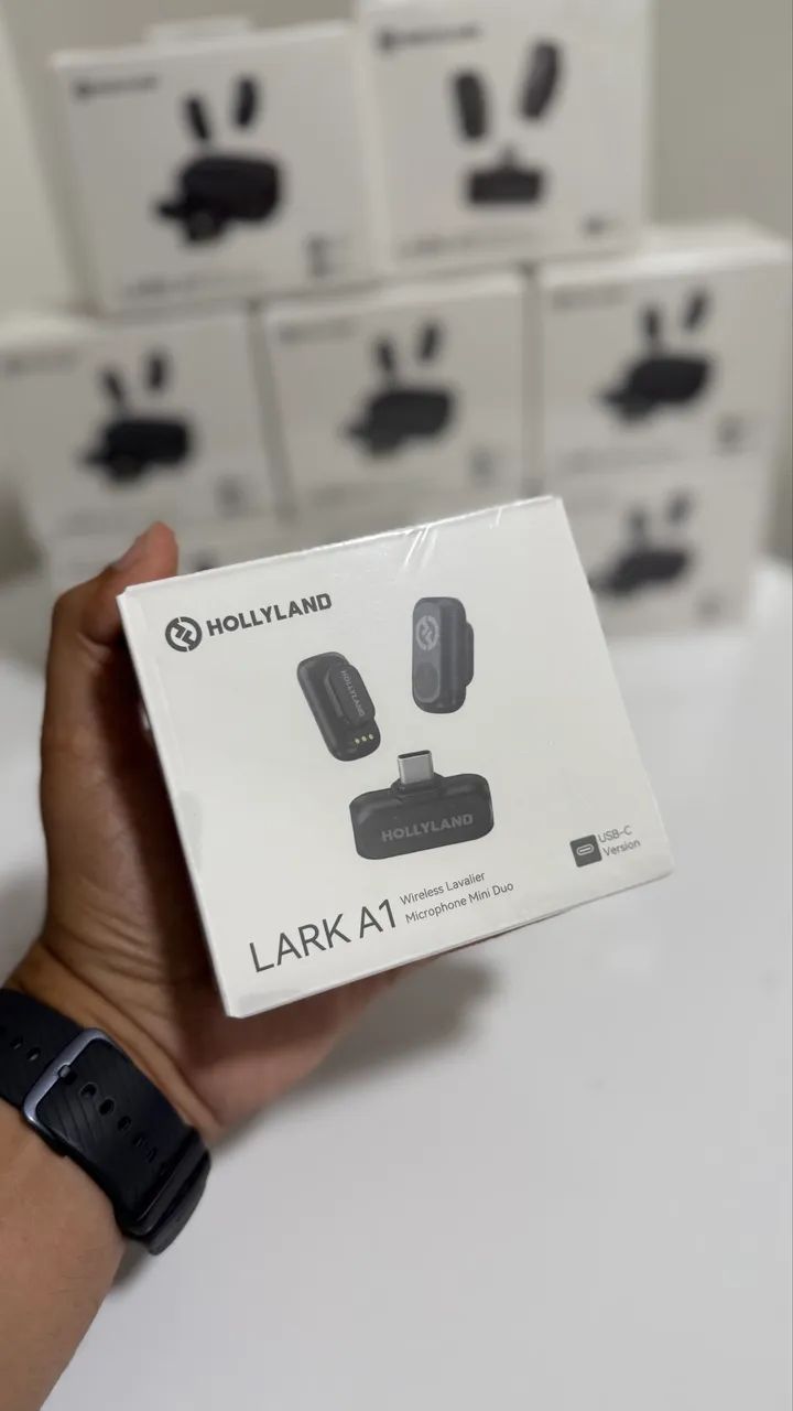 Microfone Profissional Hollyland Lark A1 Dual Mini C