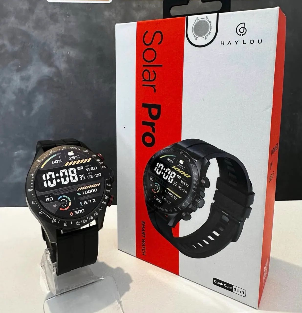 Haylou Solar PRO tela Amoled bateria até 20 dias 