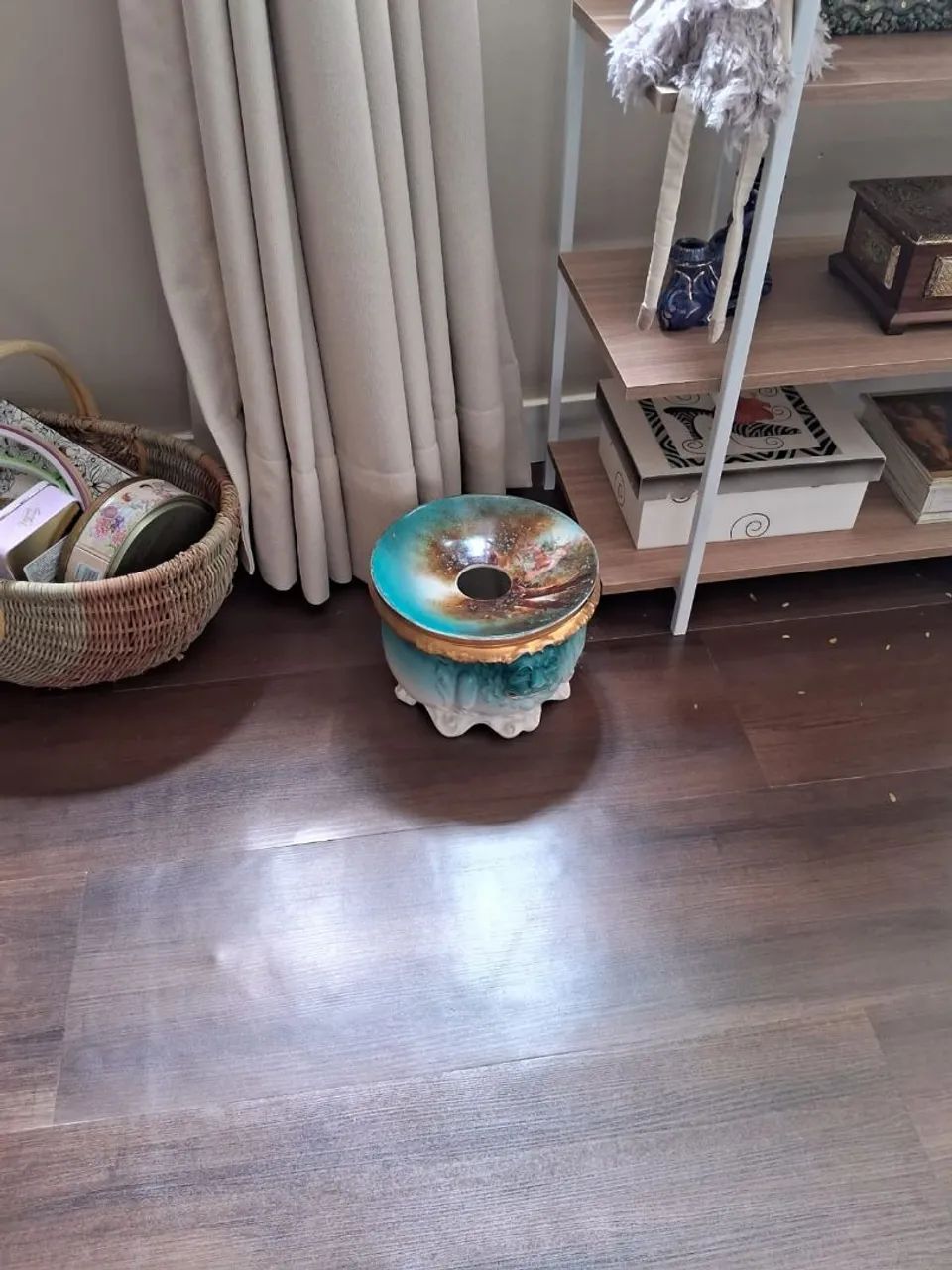 Escarradeira antiga de porcelana da Limoges - Foto 2