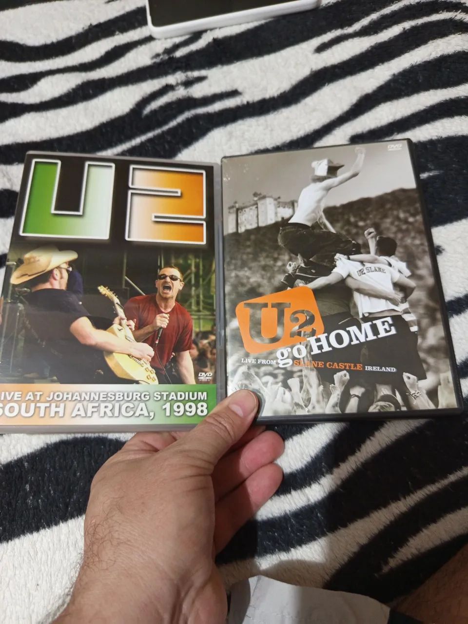 DVDs U2 Live - Johannesburg Stadium 1998 e Slane Castle