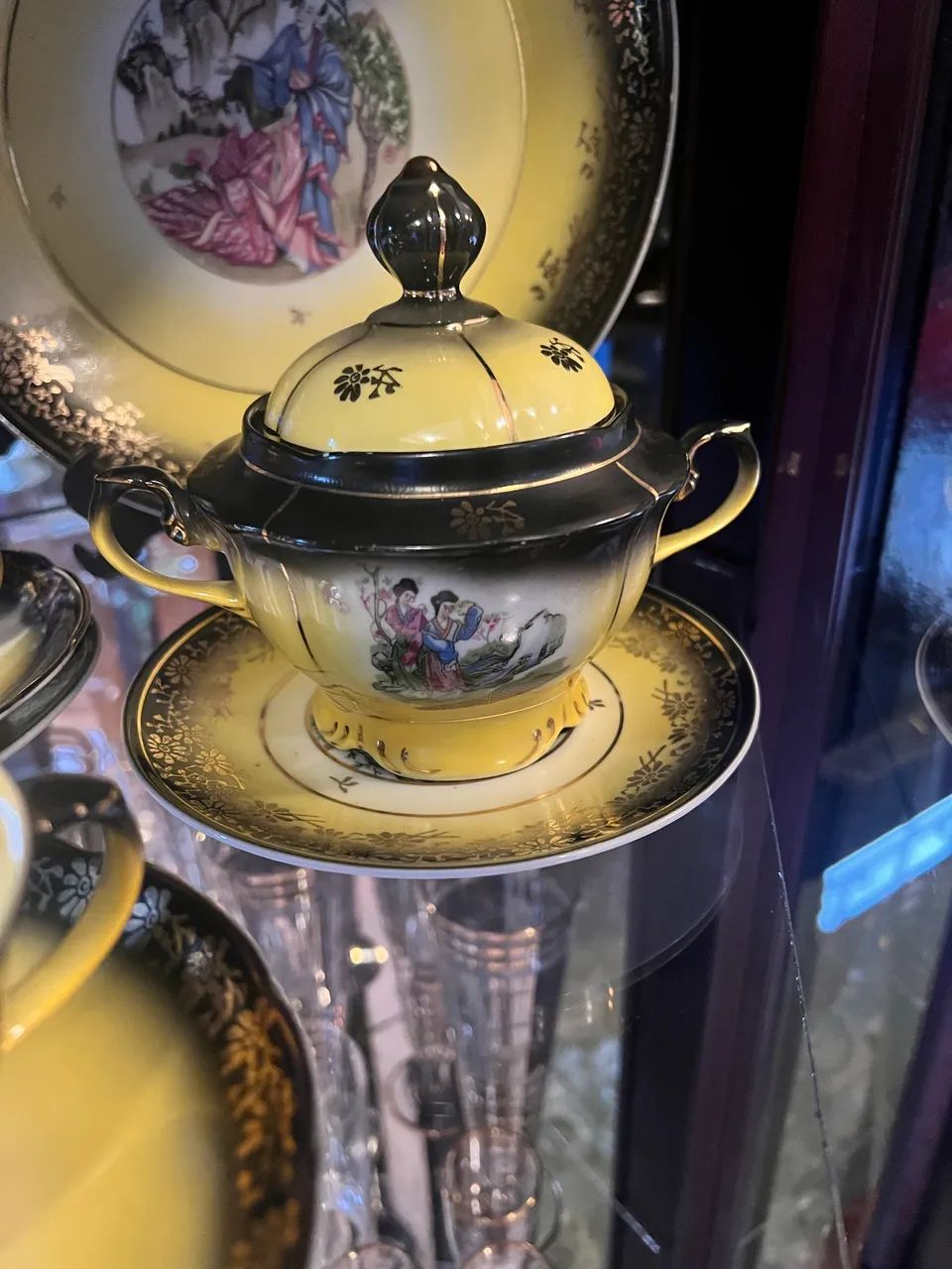 Belíssimo e antigo conjunto de chá  - Foto 2