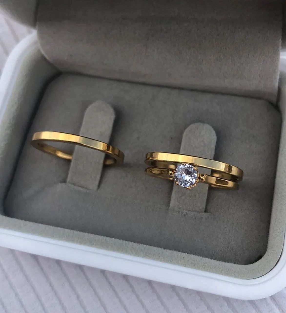 Conjunto de alianças - Foto 4