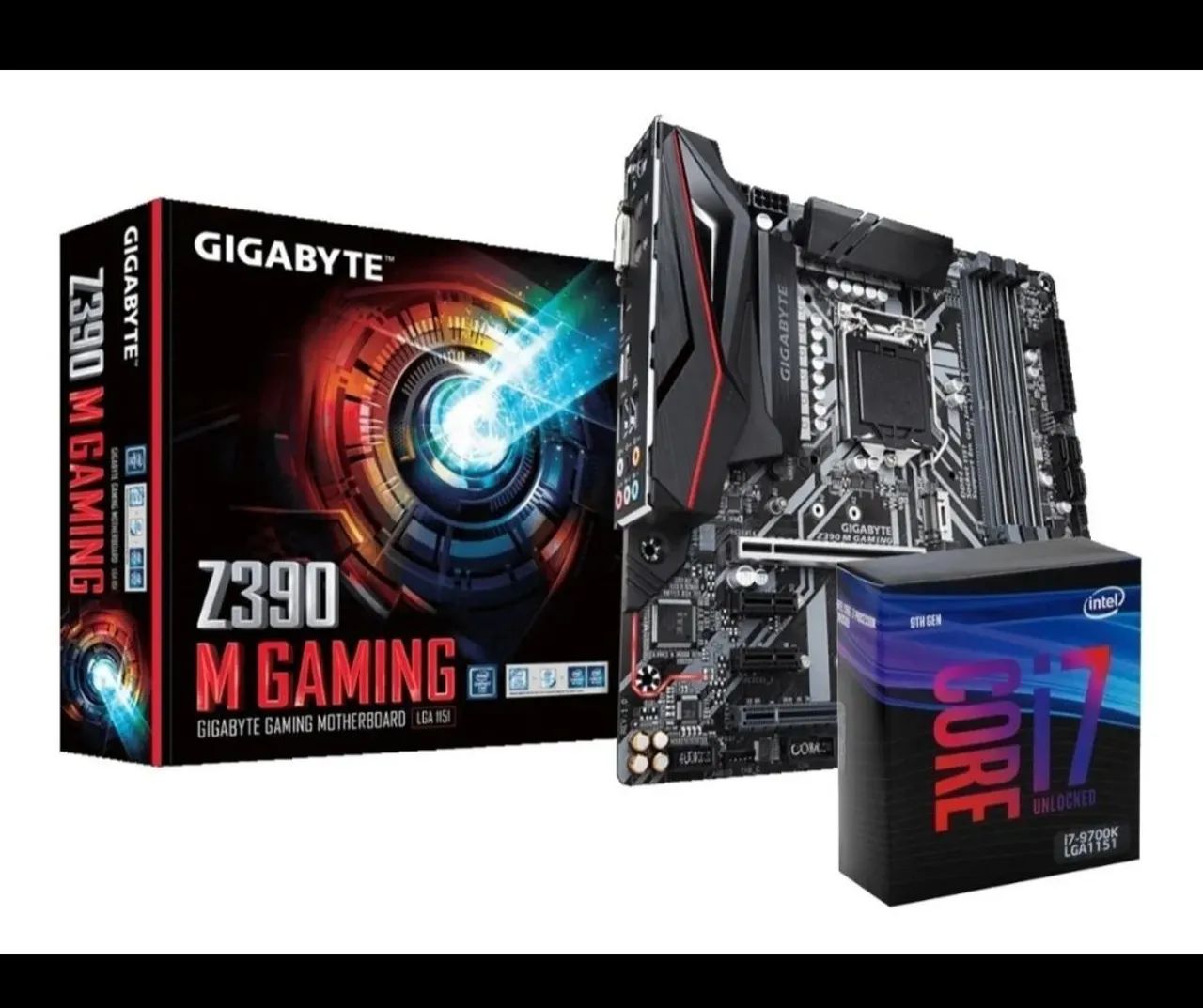 Kit upgrade Gamer i7 9700k + z390 M Gaming + Water Cooler DT360