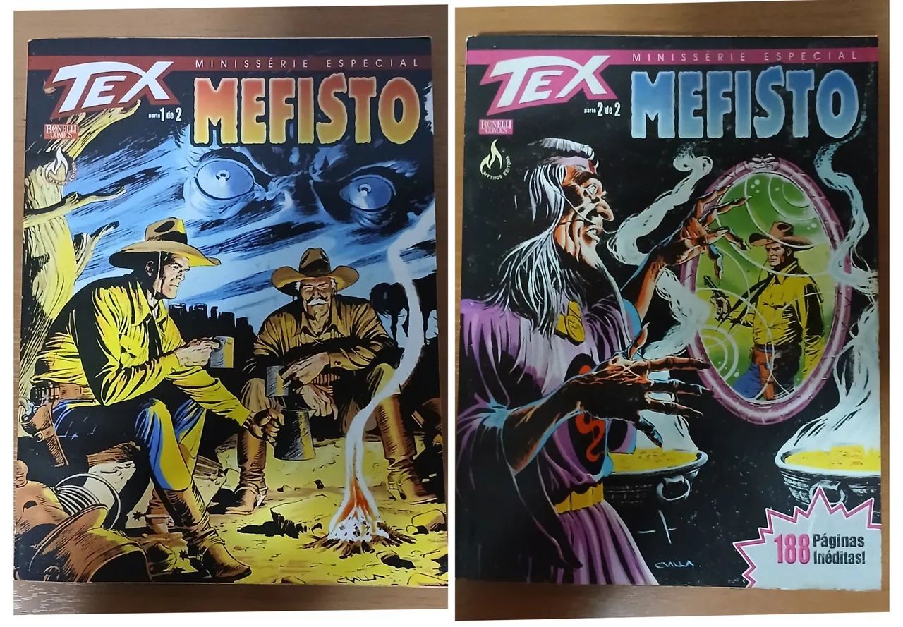 Tex Mini Série Completa n° 1 e 2 Mefisto Ed. Mythos - Livros e revistas ...