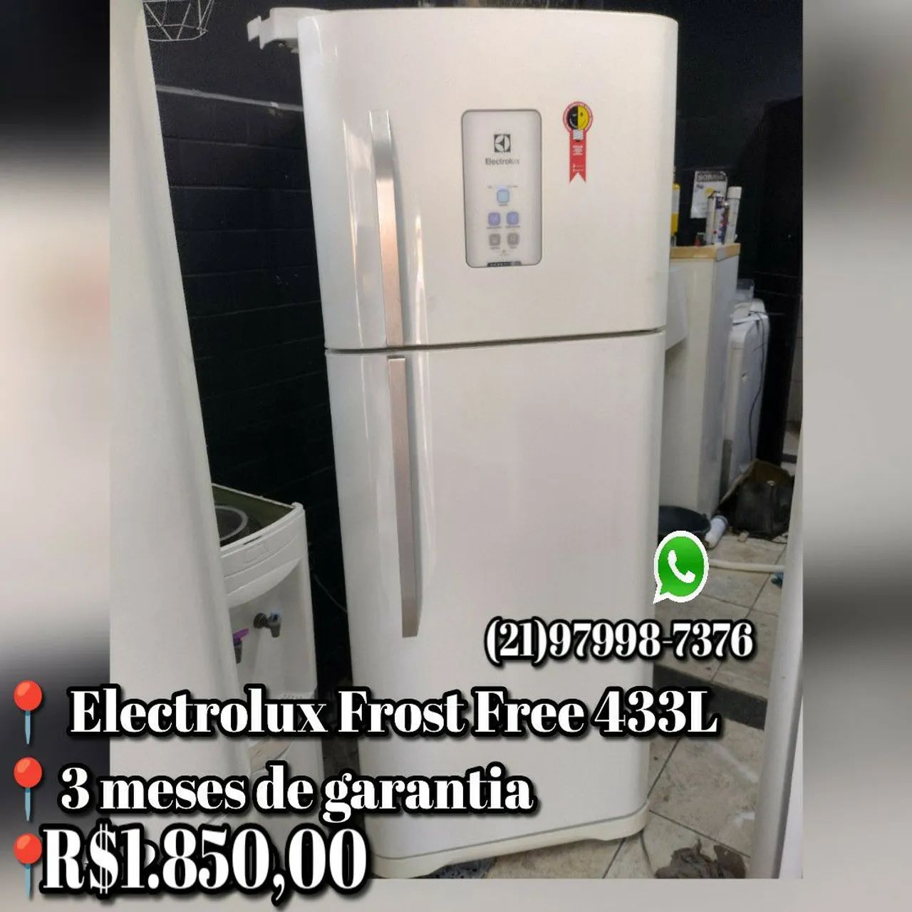 Geladeira Electrolux Frost Free 433L(90 dias de garantia)entrega rápida e gratuita 