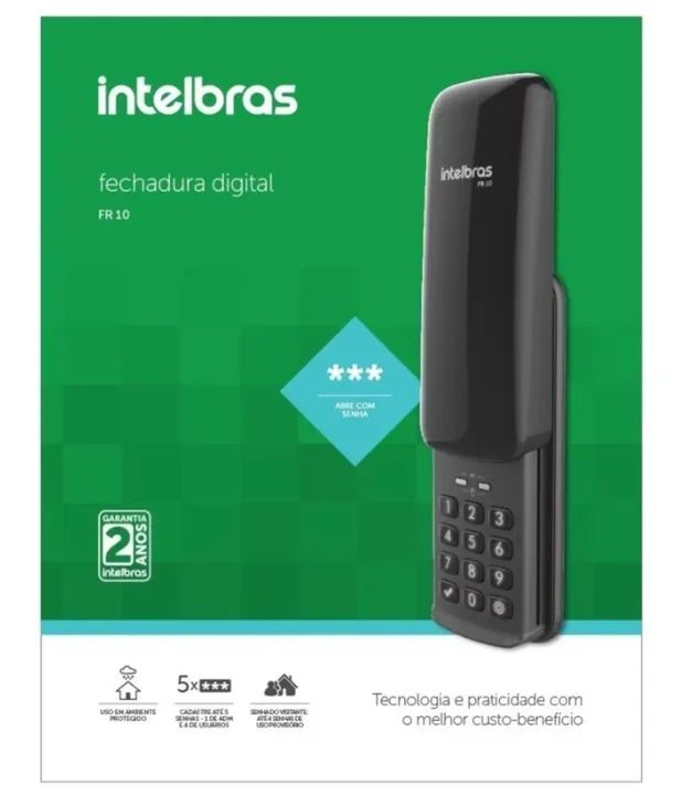 Fechadura Digital Intelbras FR10 - Foto 3