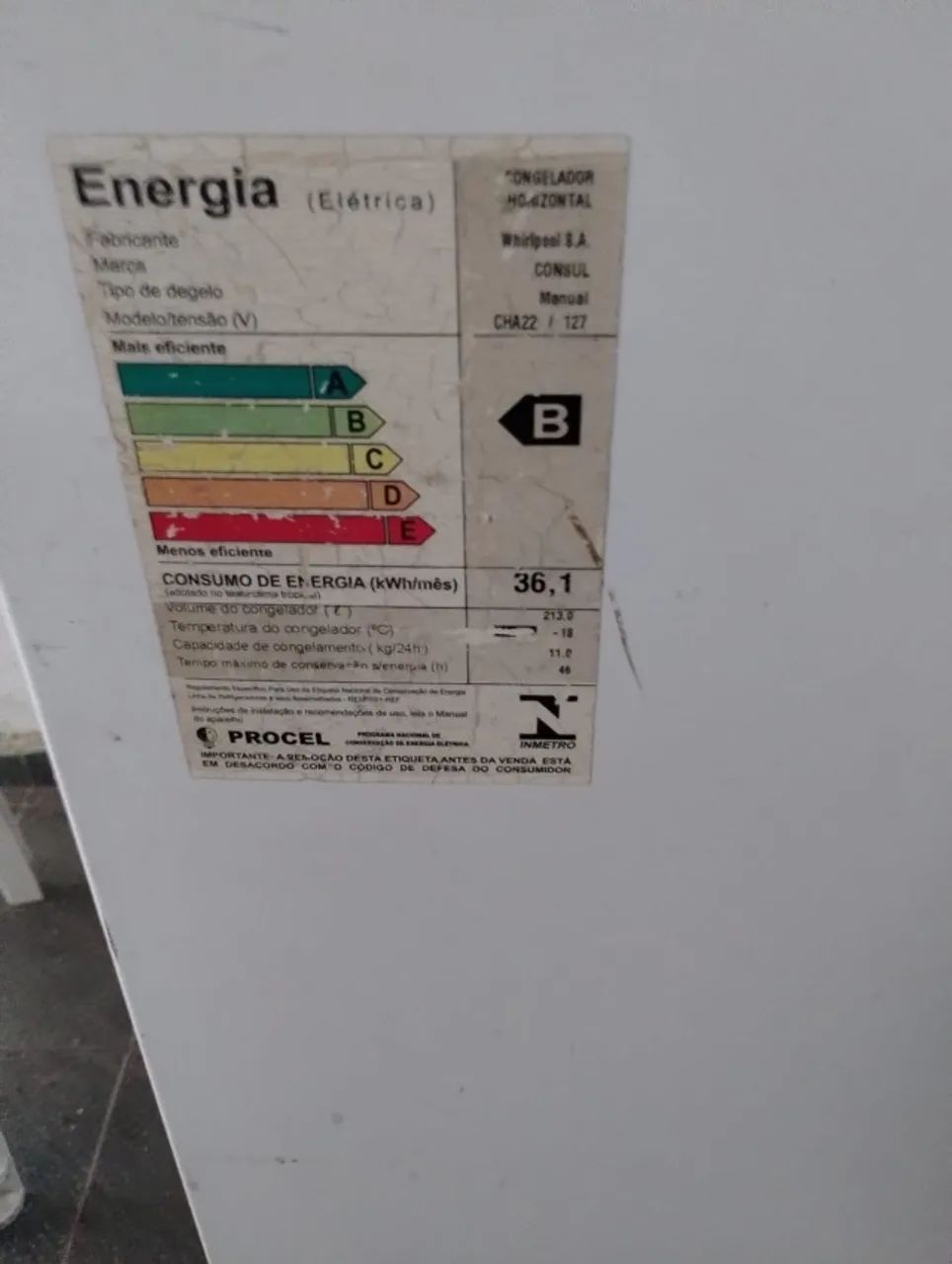 FREEZER 220 LITROS CONSUL - Foto 3