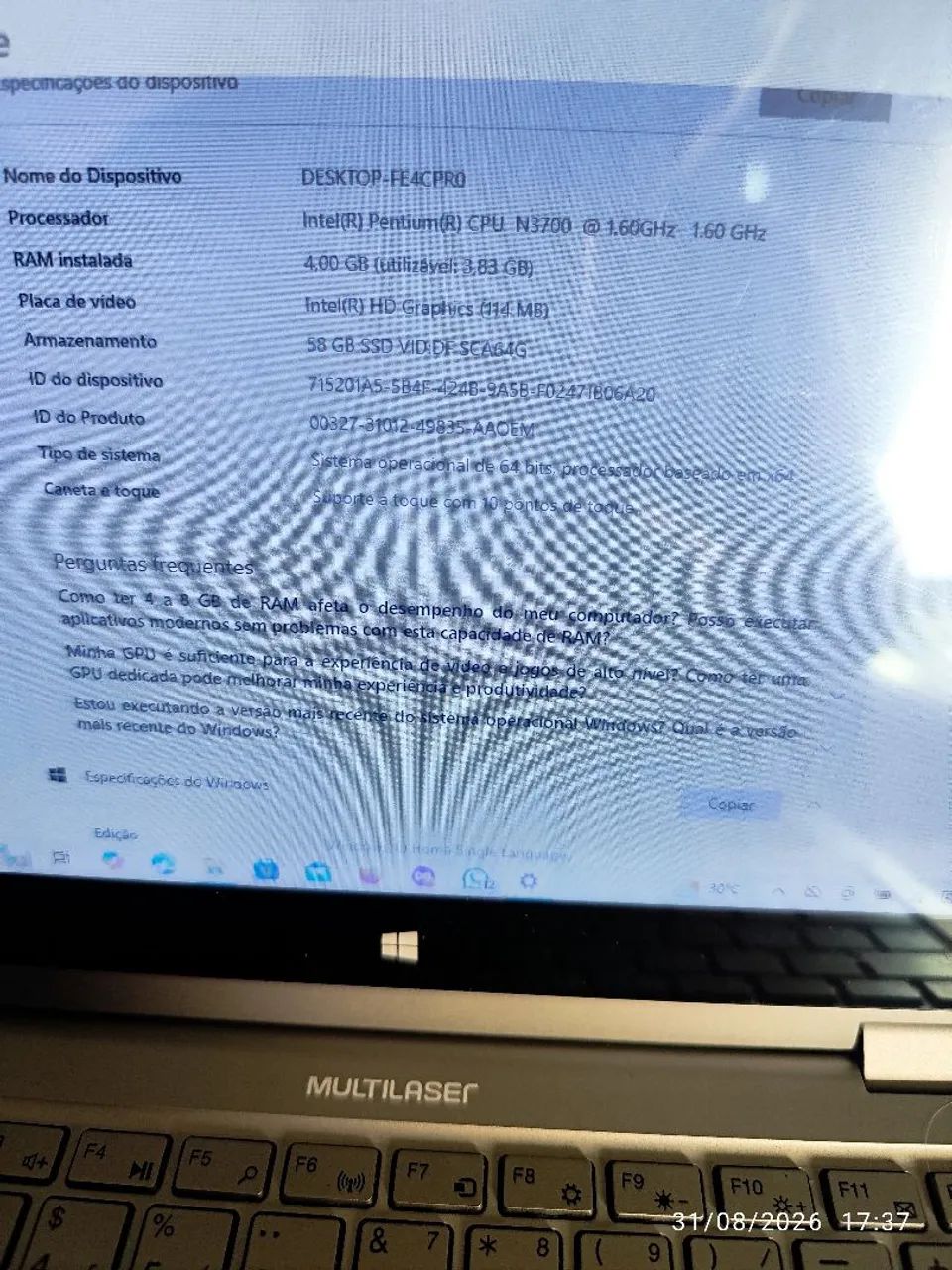 Notebook Multilaser 11.6 polegadas  - Foto 4