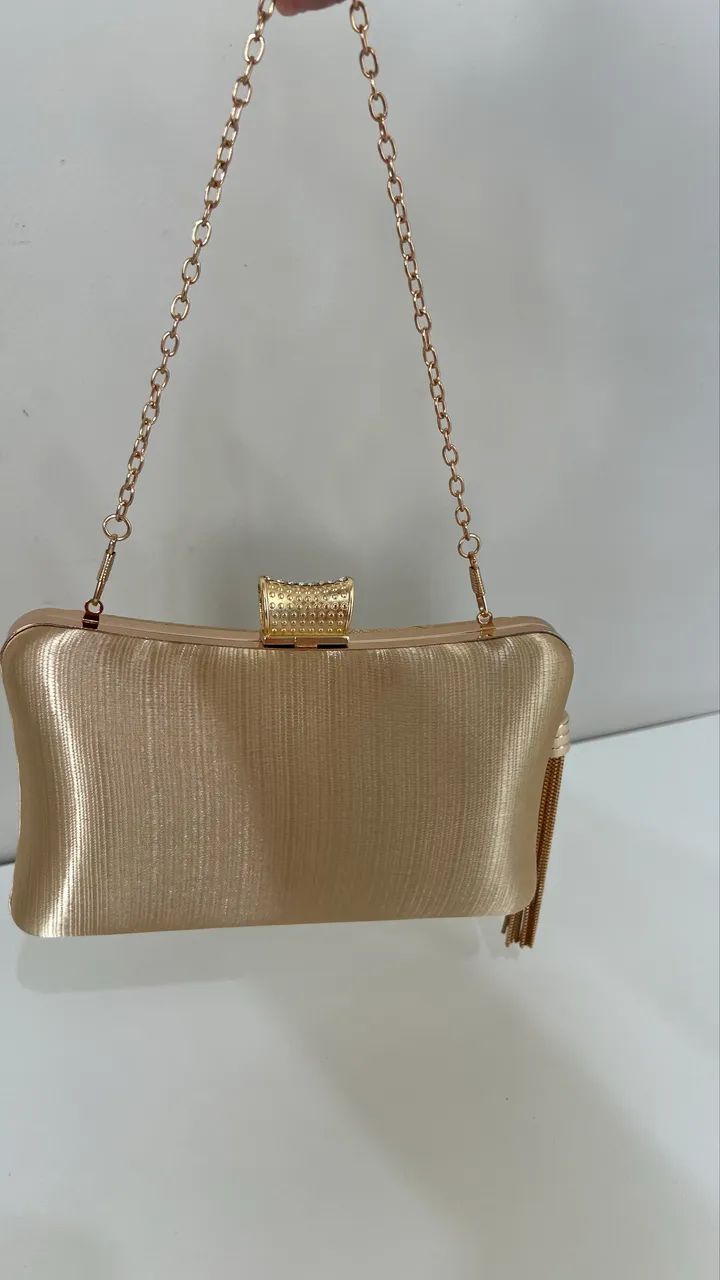Bolsa de festa Dourada - Foto 2