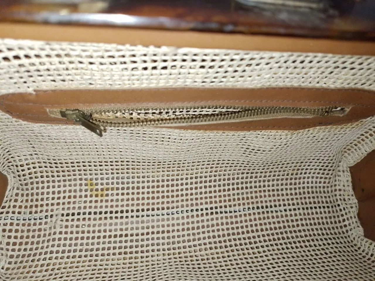 Bolsa Vintage de Bambu/Vime Retrô com Alças de Bambu - Décadas de 60/70 - Foto 4
