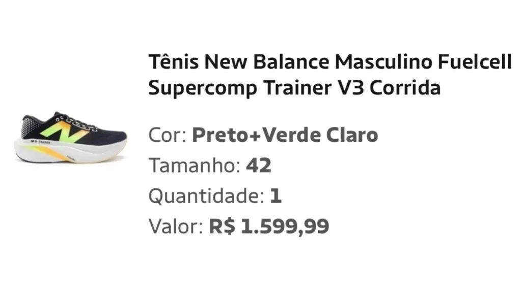 Tênis New Balance com Placa de Carbono - Foto 2