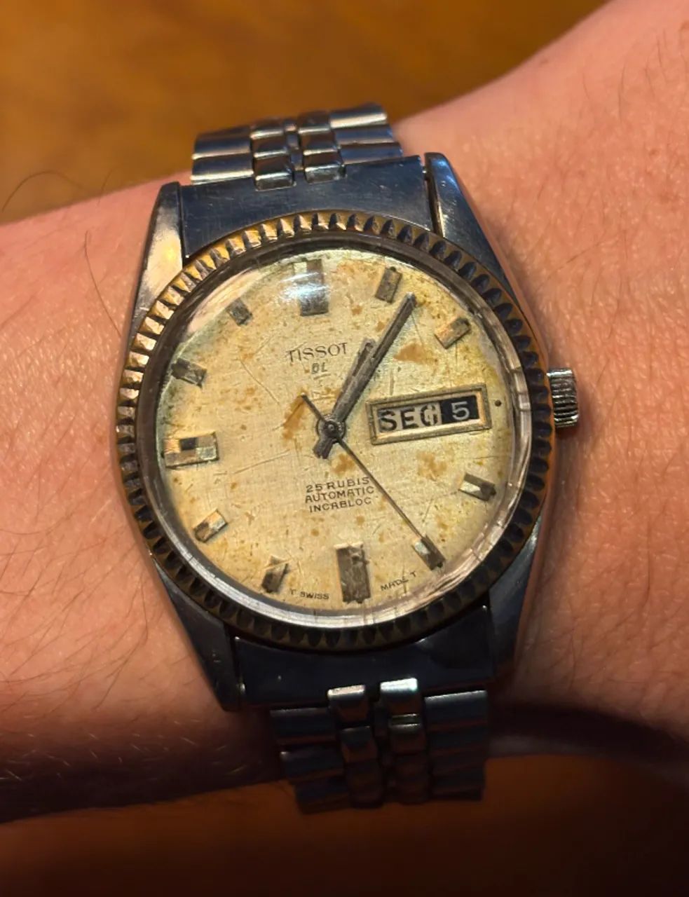Relógio vintage Tissot DL automático