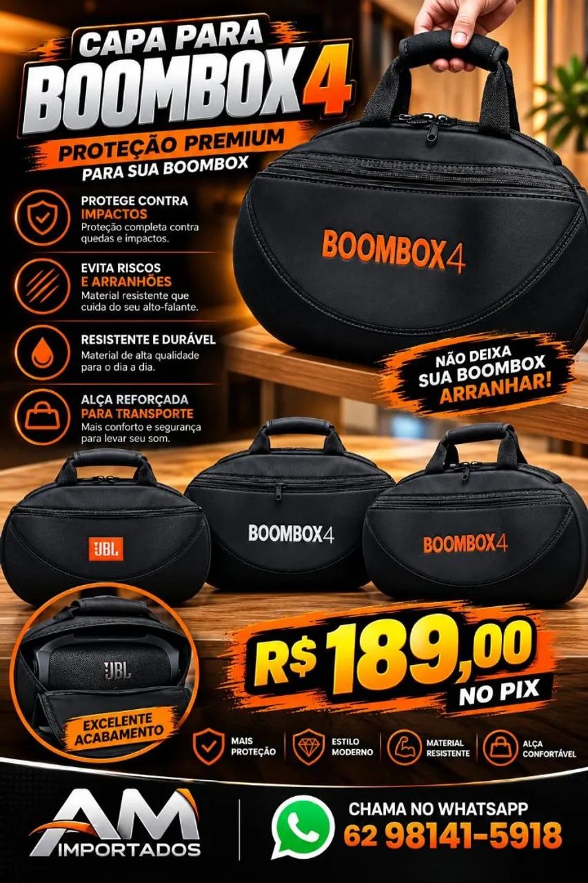 Capa para bombox 