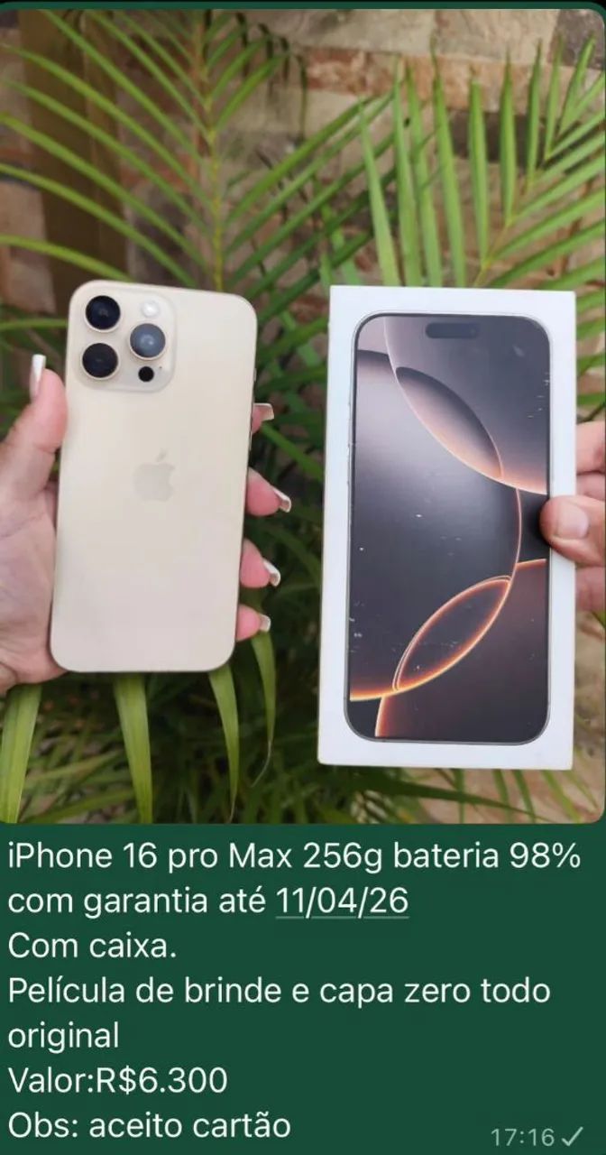 Iphone 16 pro max 98% bateria (zero) - Foto 6