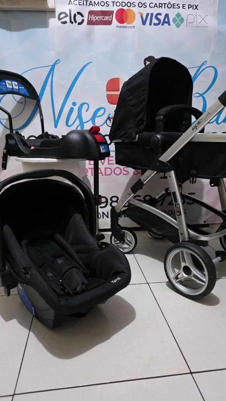 Carrinho de bebê 4 em 1 novo - Foto 2