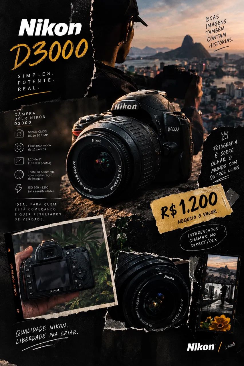 Câmera Nikkon D3000