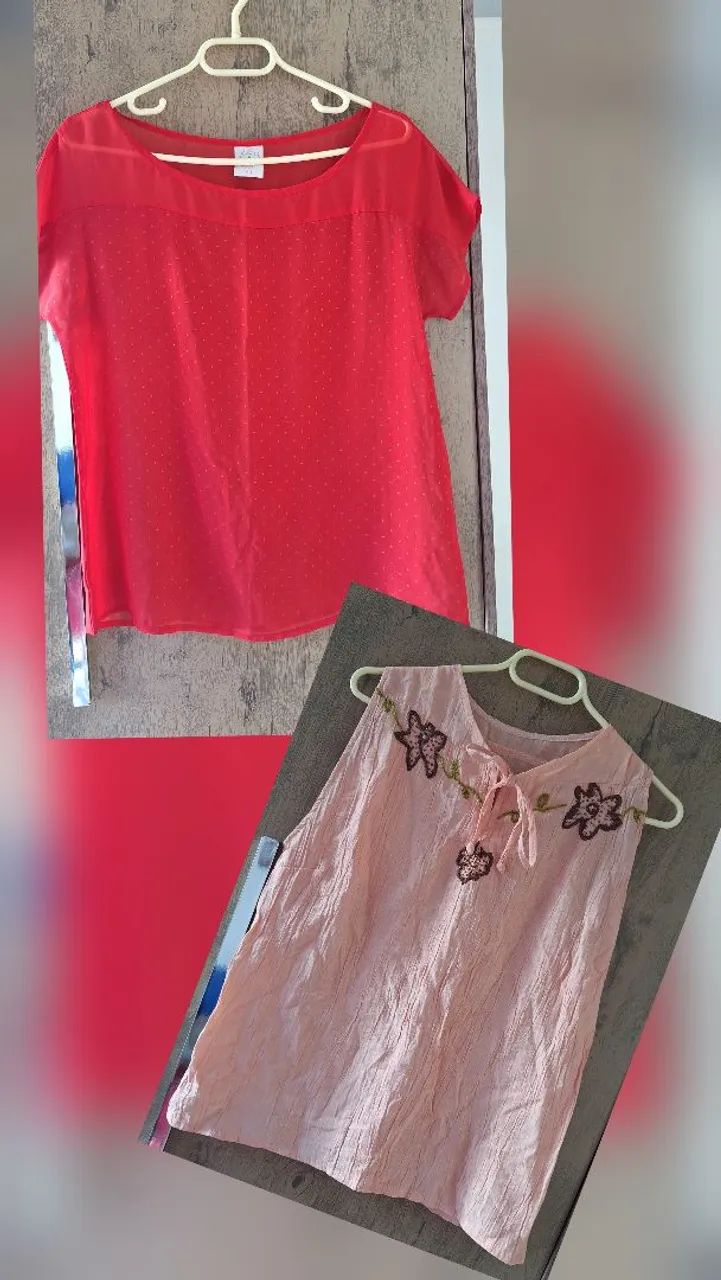 Lote 20 peças de blusas e Shorts  - Foto 5