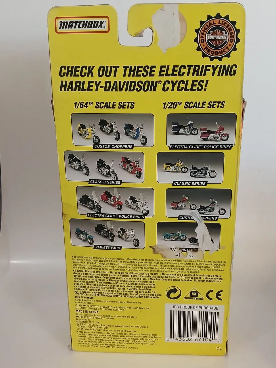Pack Miniaturas Harley-Davidson Custom Choppers - 1:64 - Matchbox - Foto 5