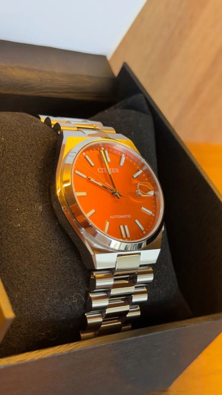 CITIZEN TSUYOSA AUTOMÁTICO LARANJA