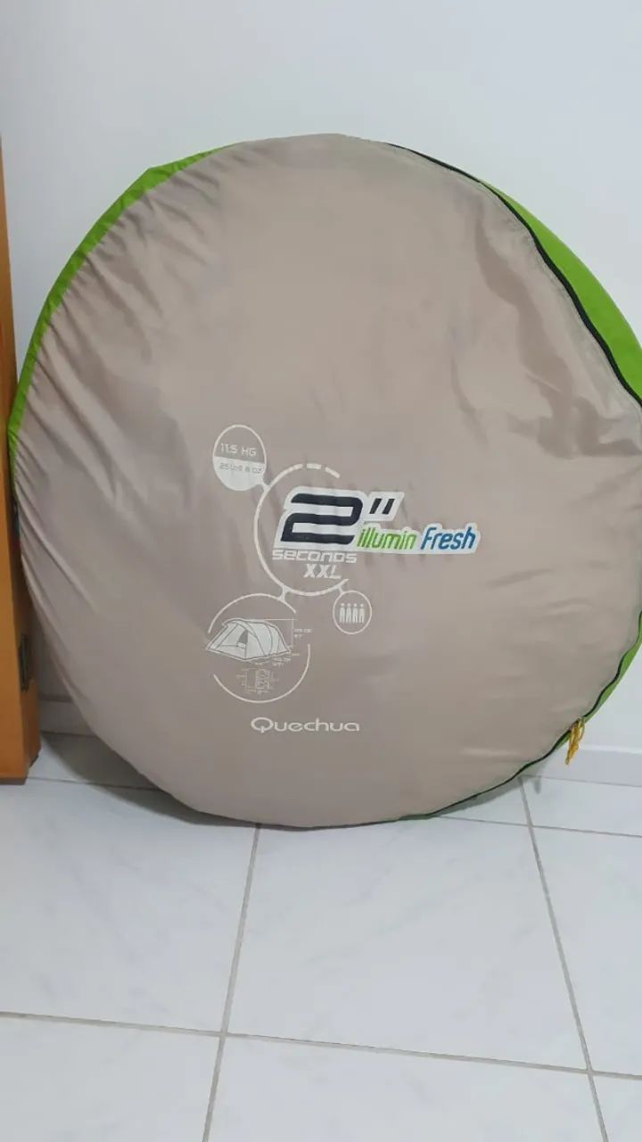 Barraca Quechua 2´Seconds XXL Illumin Fresh - 4 pessoas - Foto 5