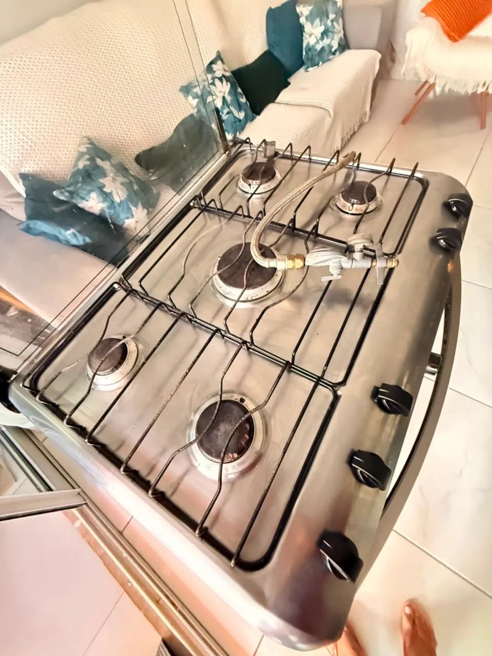 Fogão inox 5 bocas - Foto 2
