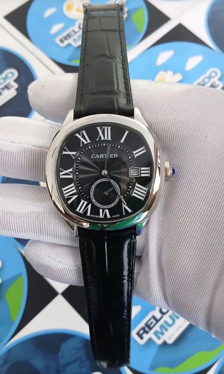 RELOGIO CARTIER DRIVE AUTOMATICO PRETO - Foto 5