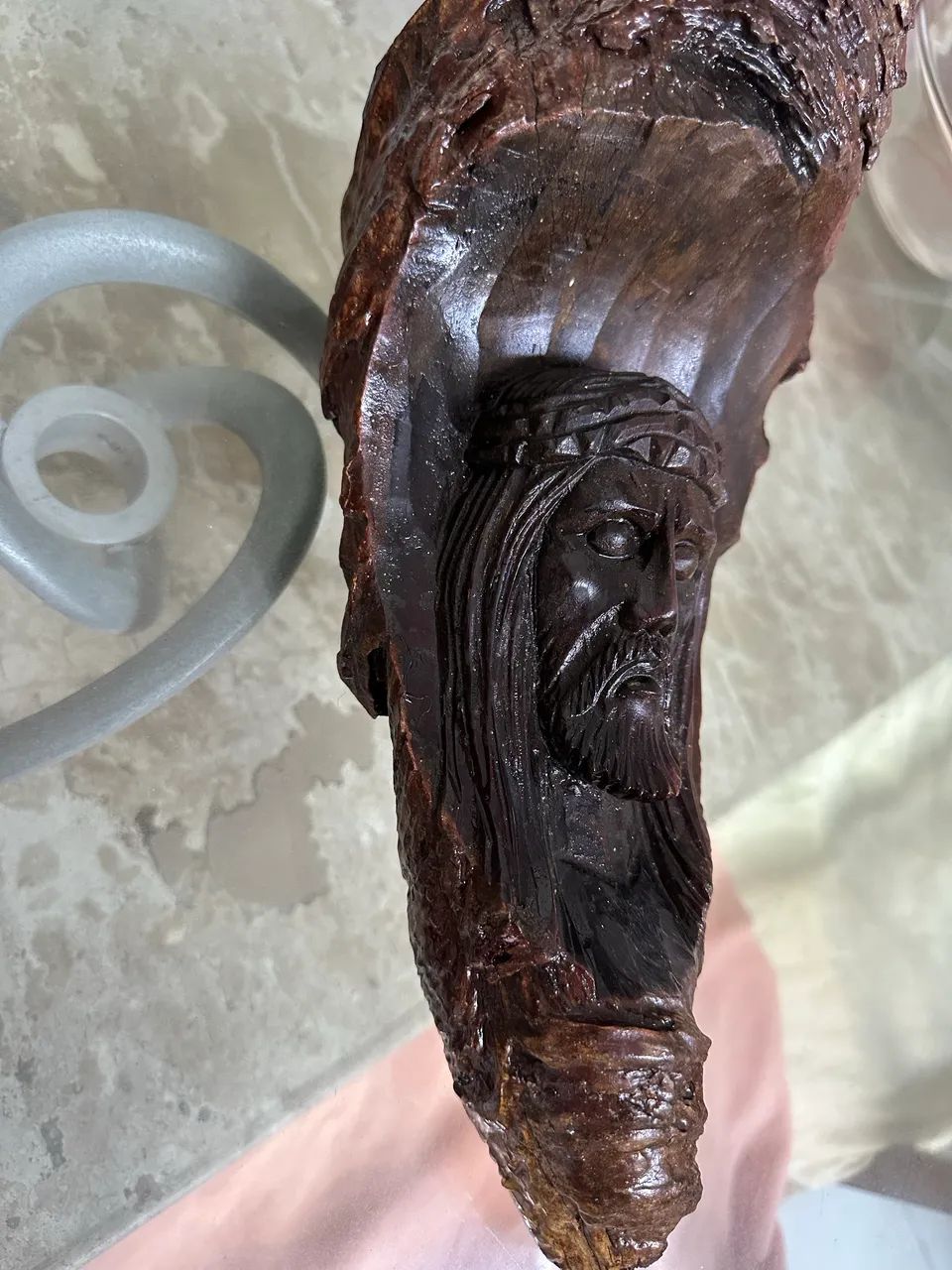 Imagem esculpida em madeira  - Foto 3