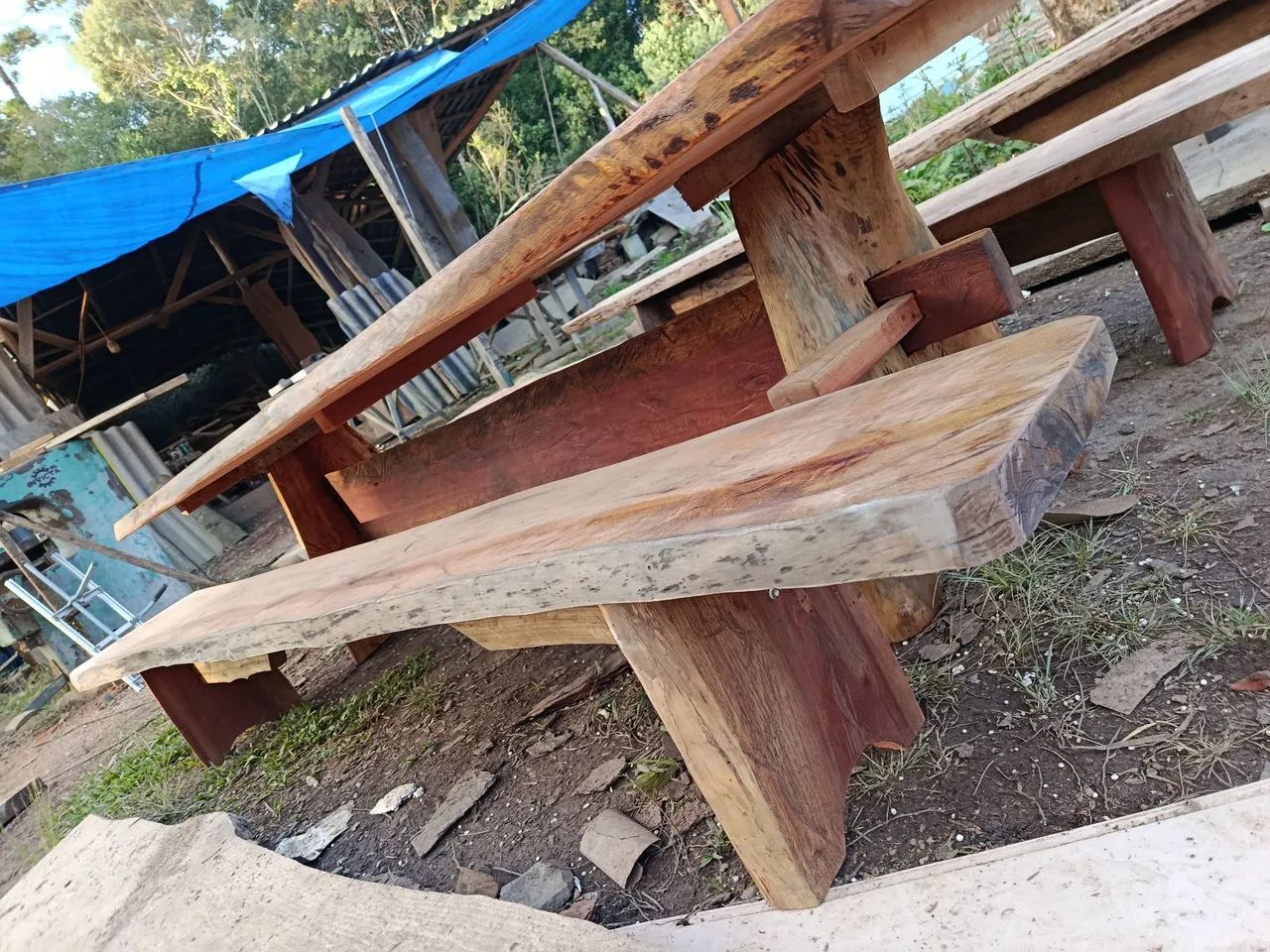 Mesa grande de madeira  - Foto 2