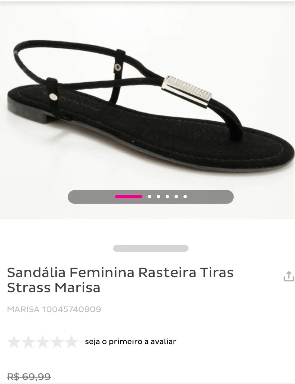 Sandália rasteira marisa  - Foto 3