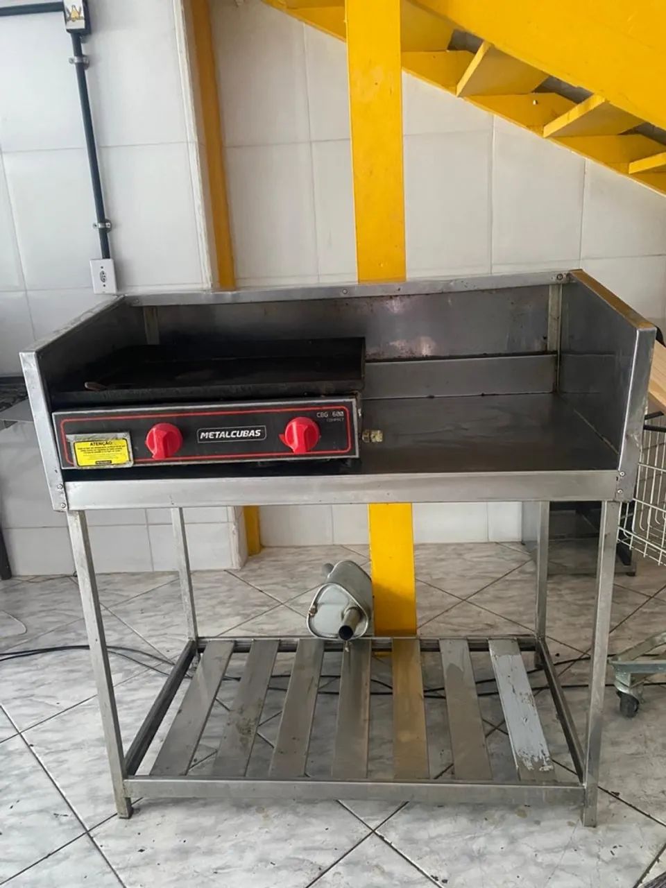 Bancada Inox + chapeira