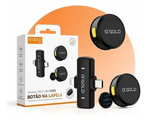 Microfone de Lapela Duplo  - Foto 4