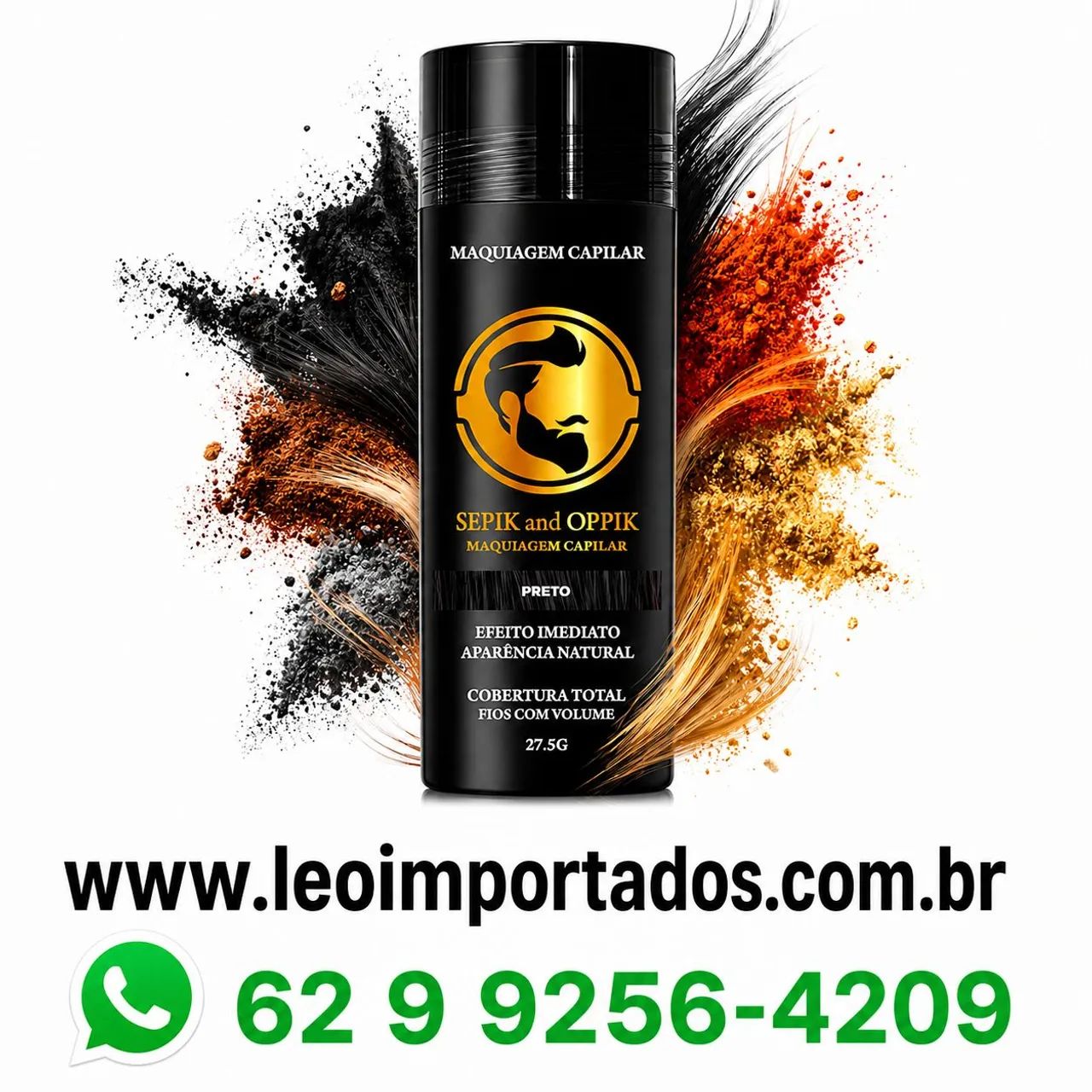 Fibra Capilar Várias Cores Maquiagem Capilar