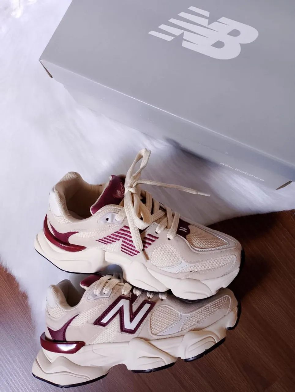 Tênis new balance branco vermelho  - Foto 4