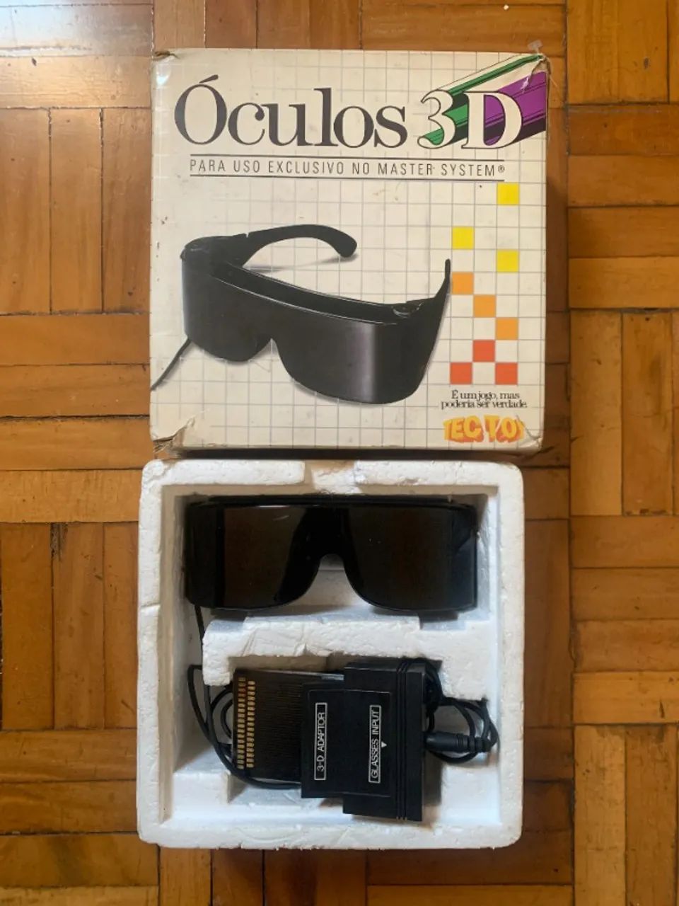 Óculos 3D Master System - SEGA  (na caixa) - Foto 3