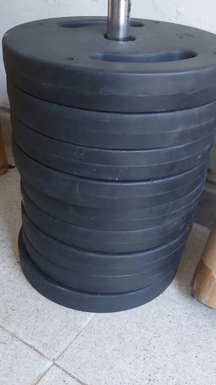 Anilhas de ferro para treinar musculação  - Foto 3