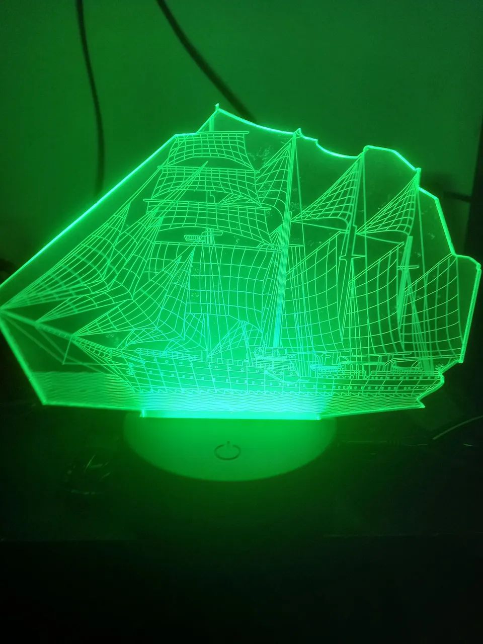 luminária 3d navio  - Foto 2