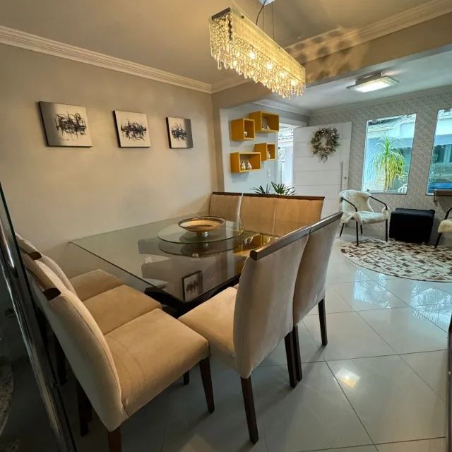 Mesa de jantar, 8 lugares/cadeiras, quadrada de 1,50m, vidro 10mm, - Foto 5