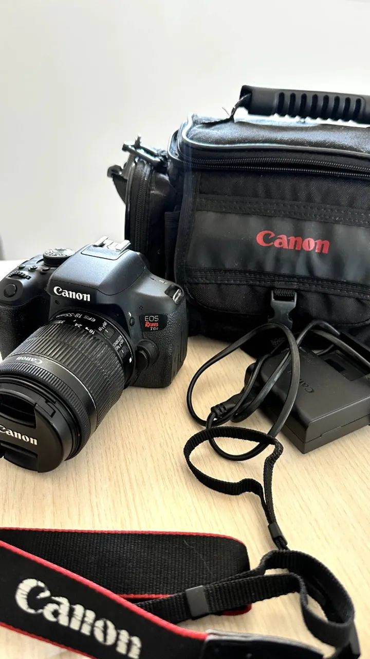 Canon T6i Completo com Lente 18-55mm e Bolsa Original Canon - Foto 4