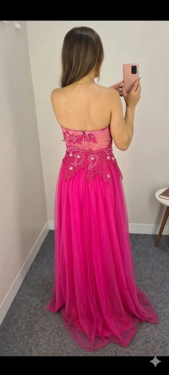 Vestido Rosa de festa (liquidação final de semana) - Foto 2