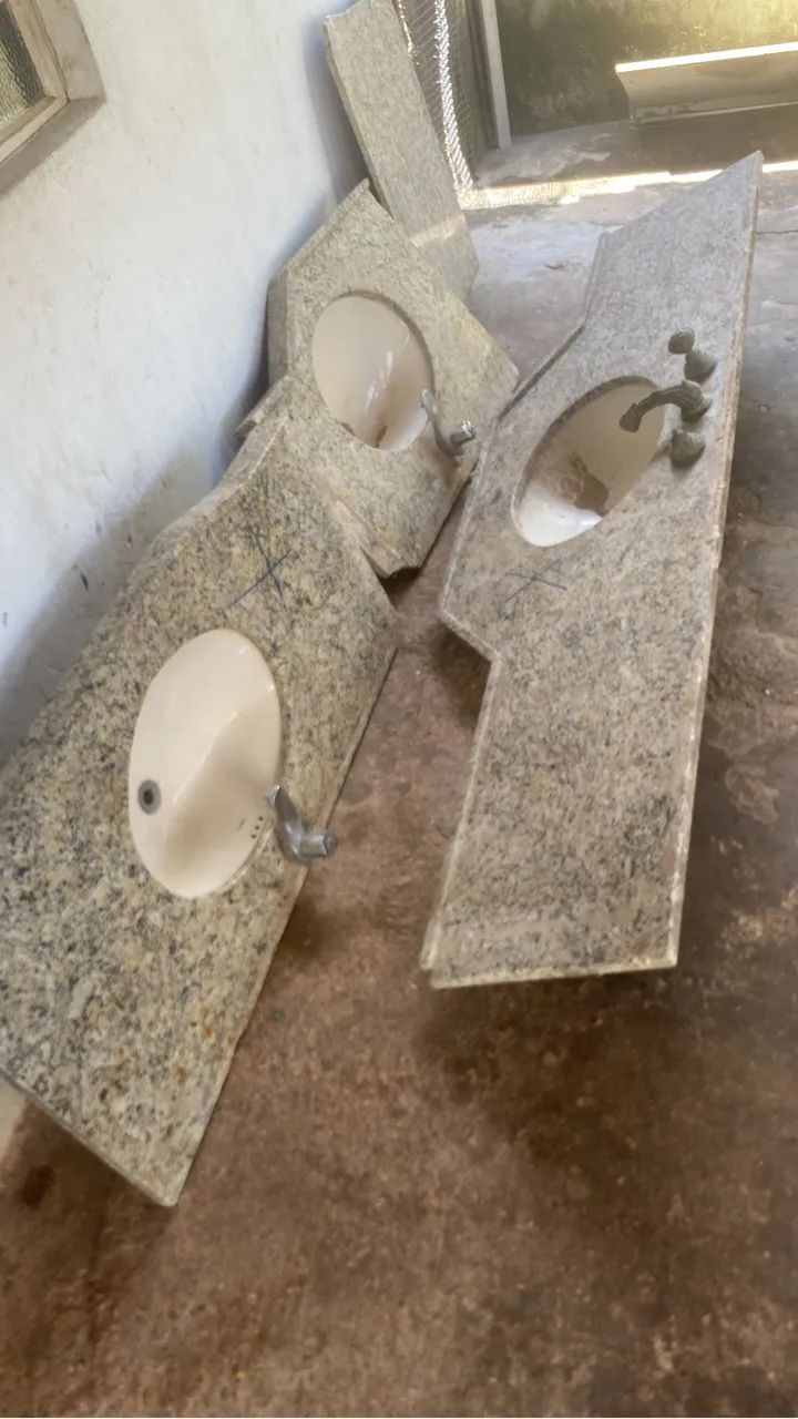 Bancada e pia de mármore para banheiro  - Foto 2