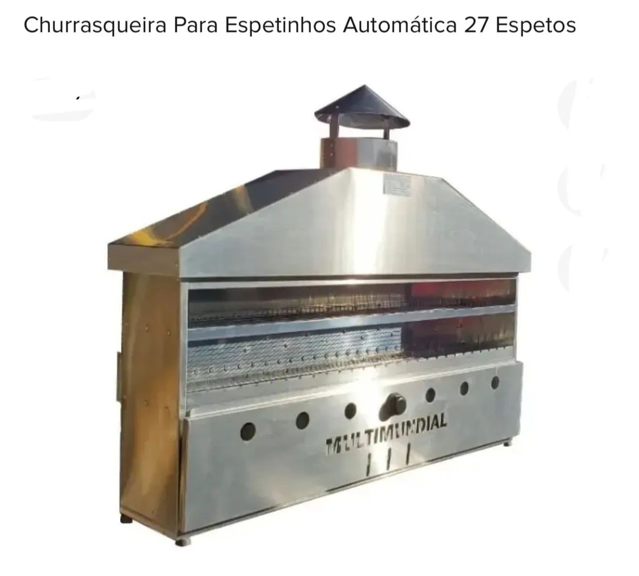 CHURRASQUEIRA GIRATÓRIA PARA ESPETINHOS  - Foto 2