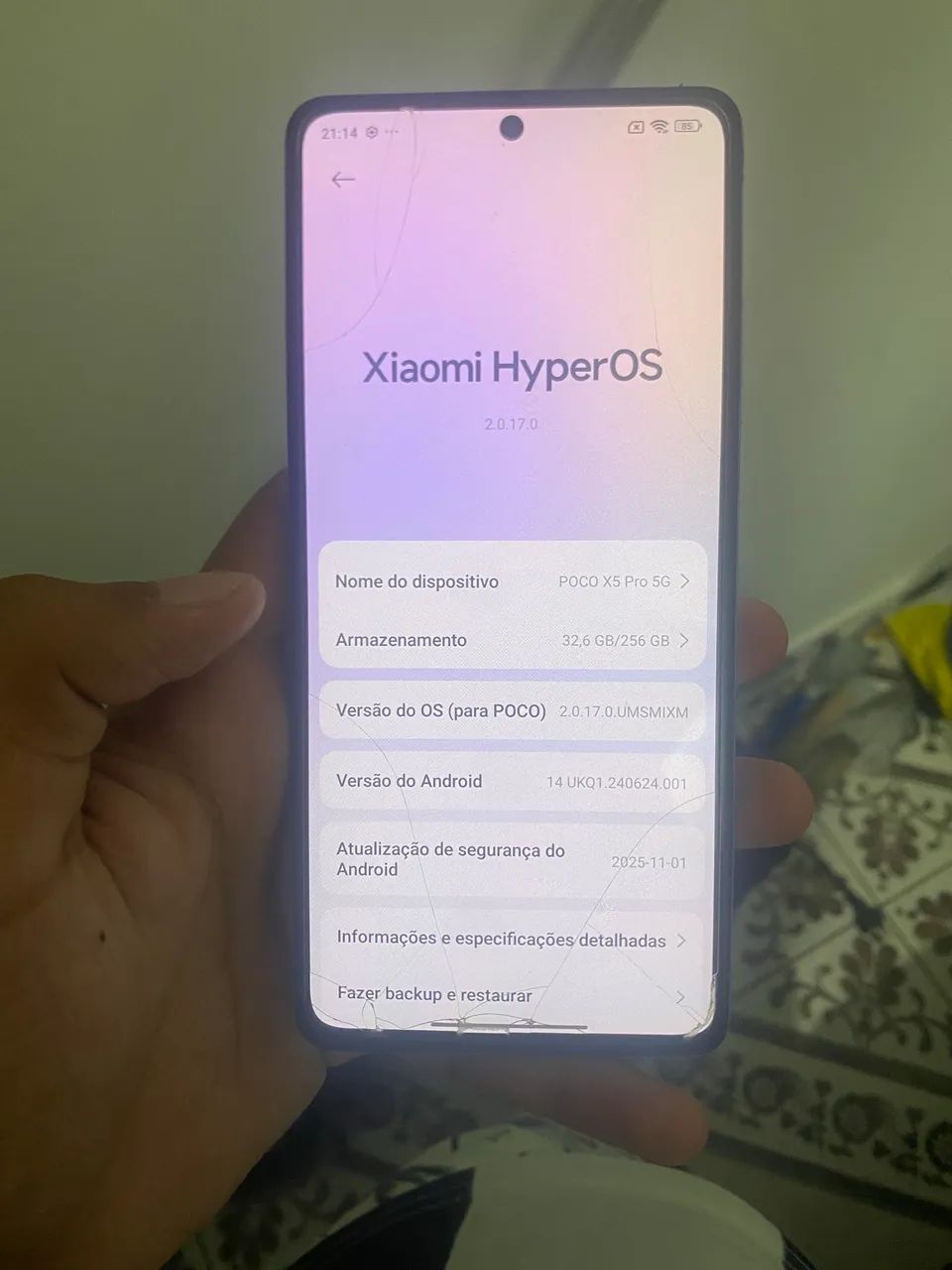 Poco x5 pro 256 gb muito novo  - Foto 2